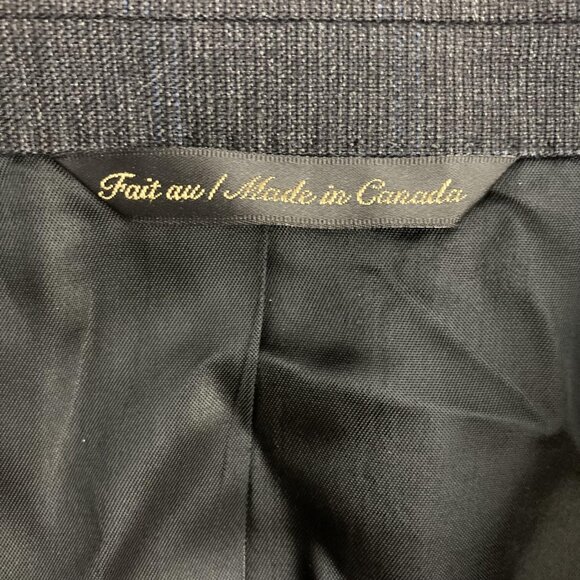Victor International Loro Piana Zelander Wool Blazer Mens 46R Gray Blue Plaid - Picture 10 of 16